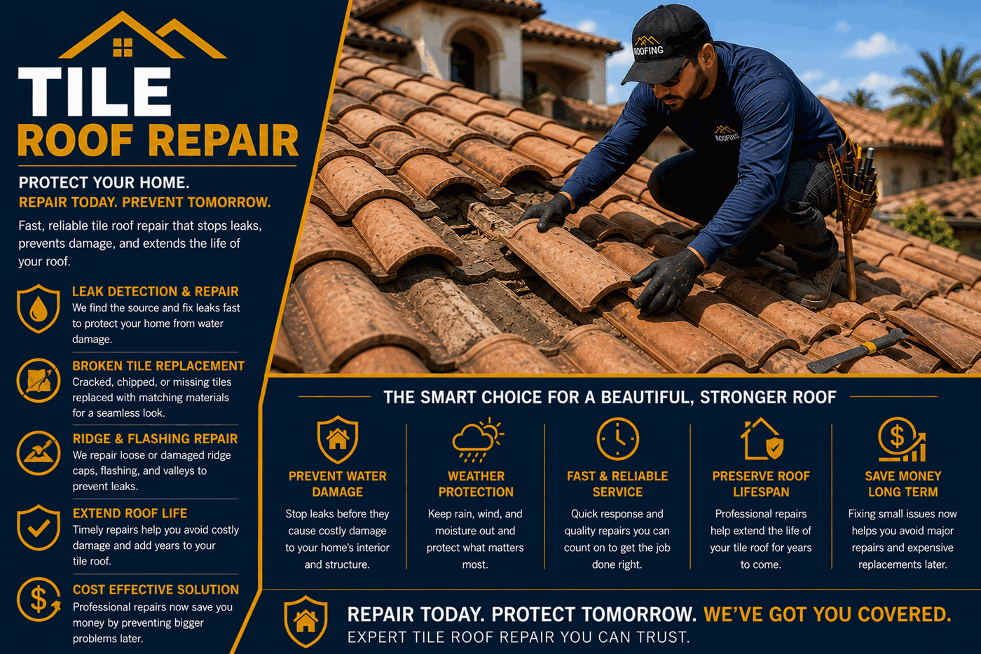 Tile Roof Repair Oxnard